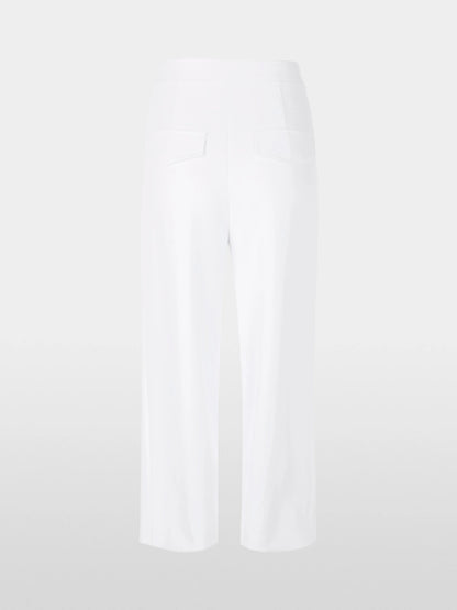 Marc Cain White Women Wukari Trousers, Wide Fit SKU: AC 81.52 W03_100 Image 07