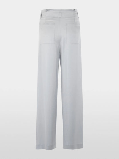 Marc Cain Microchip Women Wichtia Wide Fit Pleated Trousers SKU: AC 81.56 W46_804 Image 08