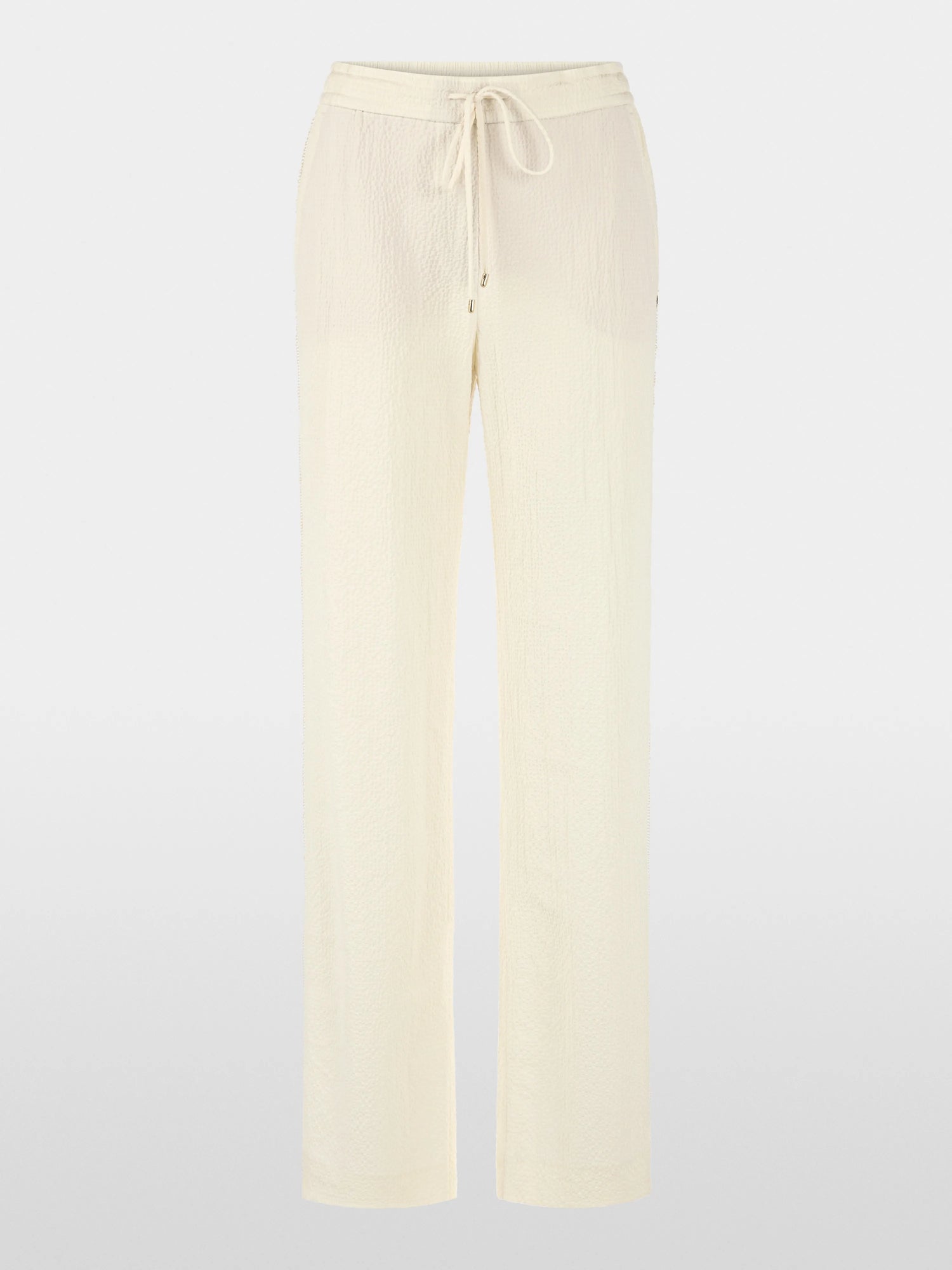 Marc Cain Bright Ecru Women Washington Textured Blend Trousers SKU: AC 81.62 W63_112 Image 06