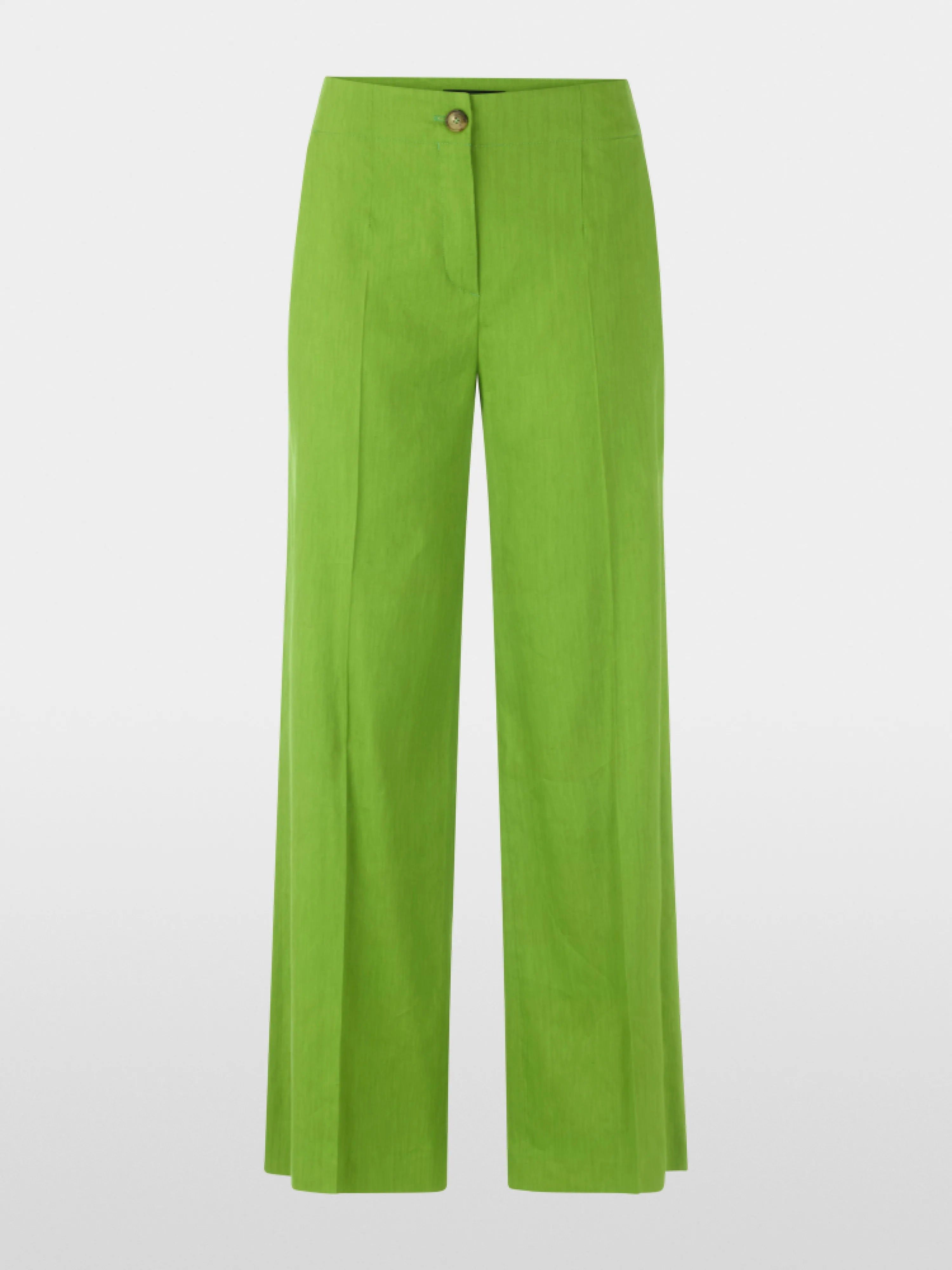 Marc Cain Garden Green Women Waukee Linen-Viscose Trousers SKU: AC 81.69 W70_526 Image 06