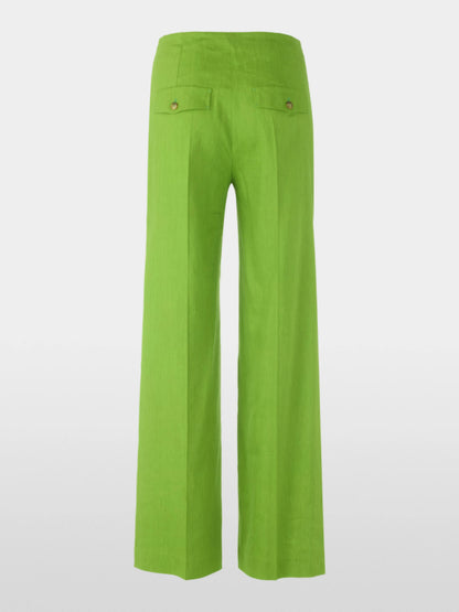 Marc Cain Garden Green Women Waukee Linen-Viscose Trousers SKU: AC 81.69 W70_526 Image 07