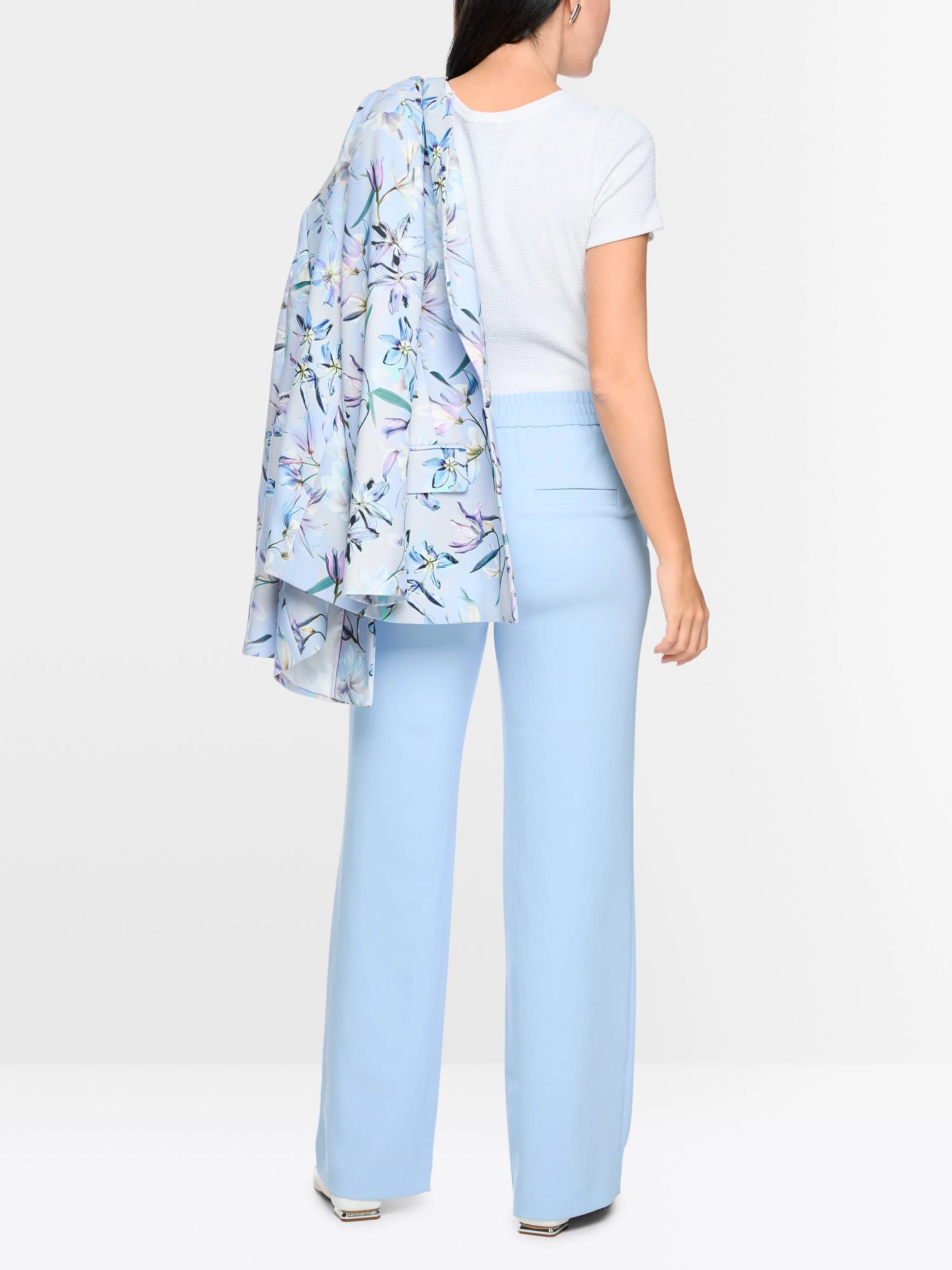 Marc Cain Magical Blue Women Washington Wide Fit Pull-On Trousers SKU: AC 81.79 W03_319 Image 02