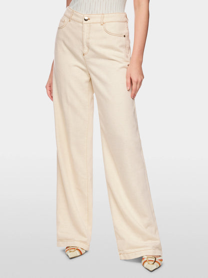 Marc Cain Bright Ecru Women Warri High Waist Jeans SKU: AC 82.24 D23_112 Image 06