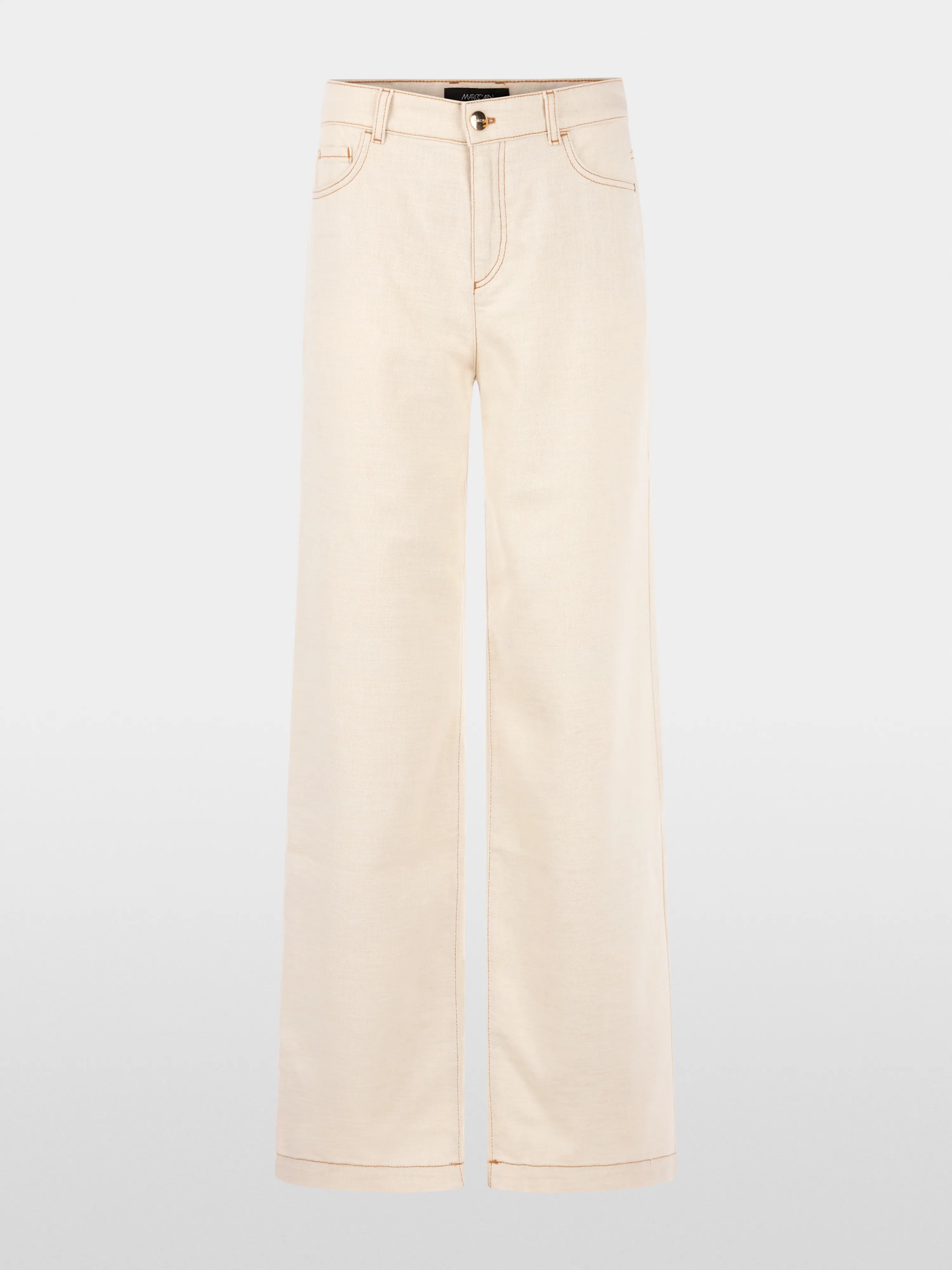 Marc Cain Bright Ecru Women Warri High Waist Jeans SKU: AC 82.24 D23_112 Image 07