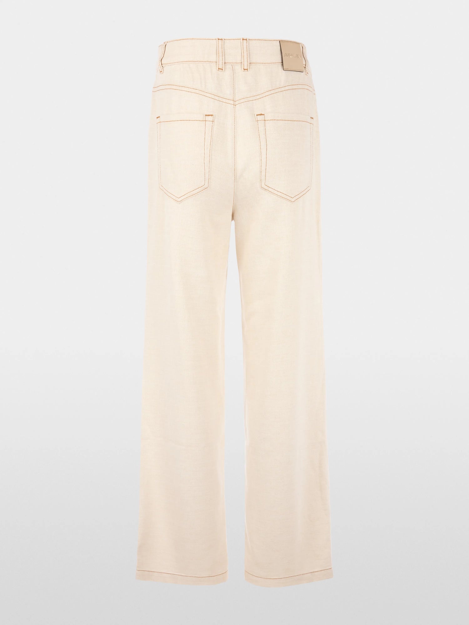 Marc Cain Bright Ecru Women Warri High Waist Jeans SKU: AC 82.24 D23_112 Image 08