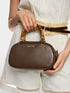 Marc Cain Dark Wood Women Mini Leather Bowling Bag SKU: AC TJ.03 L31_699 Image 07