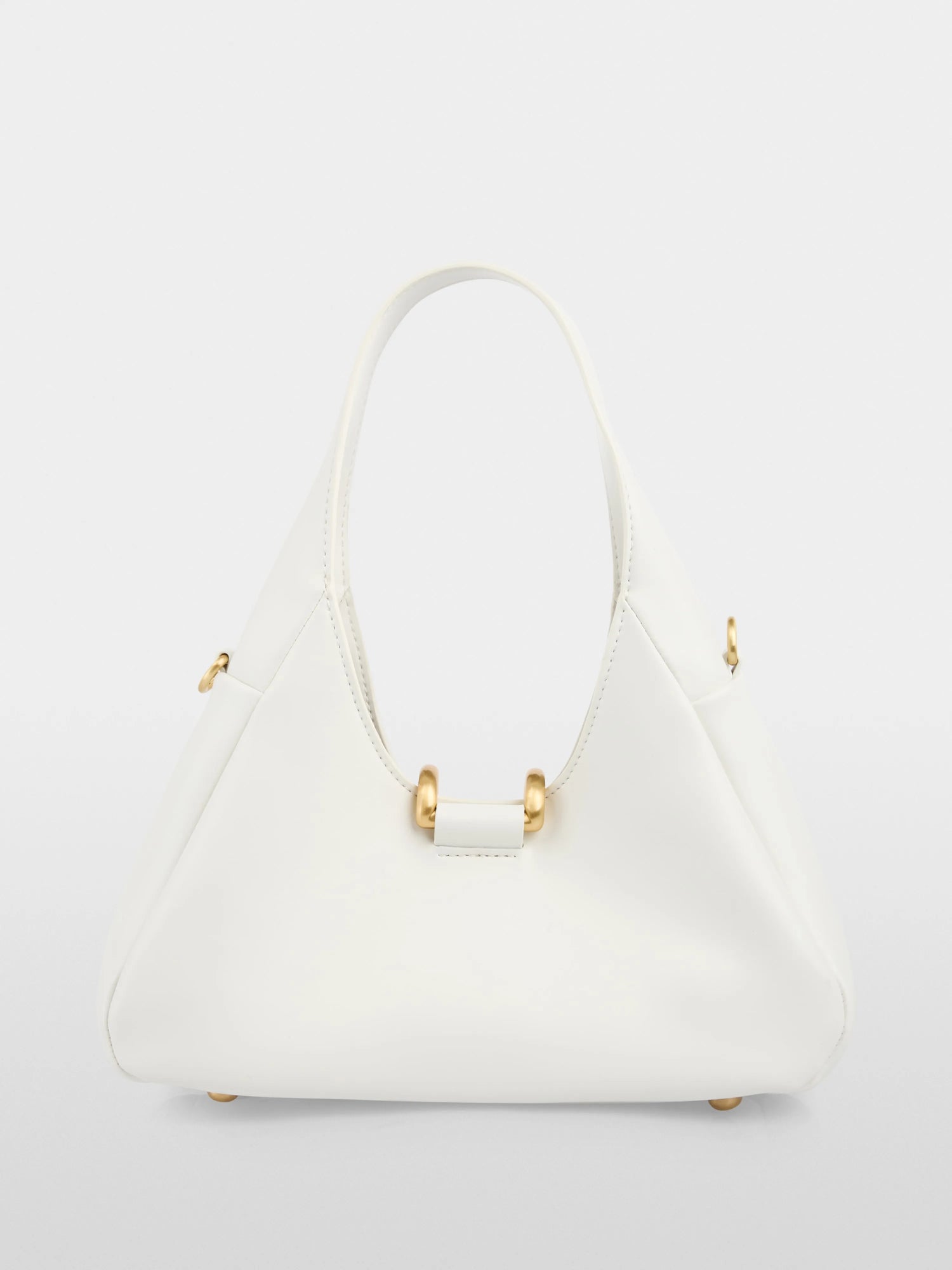 Marc Cain Off-White Women Hobo Bag with Metal Fittings SKU: AC TK.02 Z20_110 Image 02
