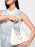 Marc Cain Off-White Women Hobo Bag with Metal Fittings SKU: AC TK.02 Z20_110 Image 06