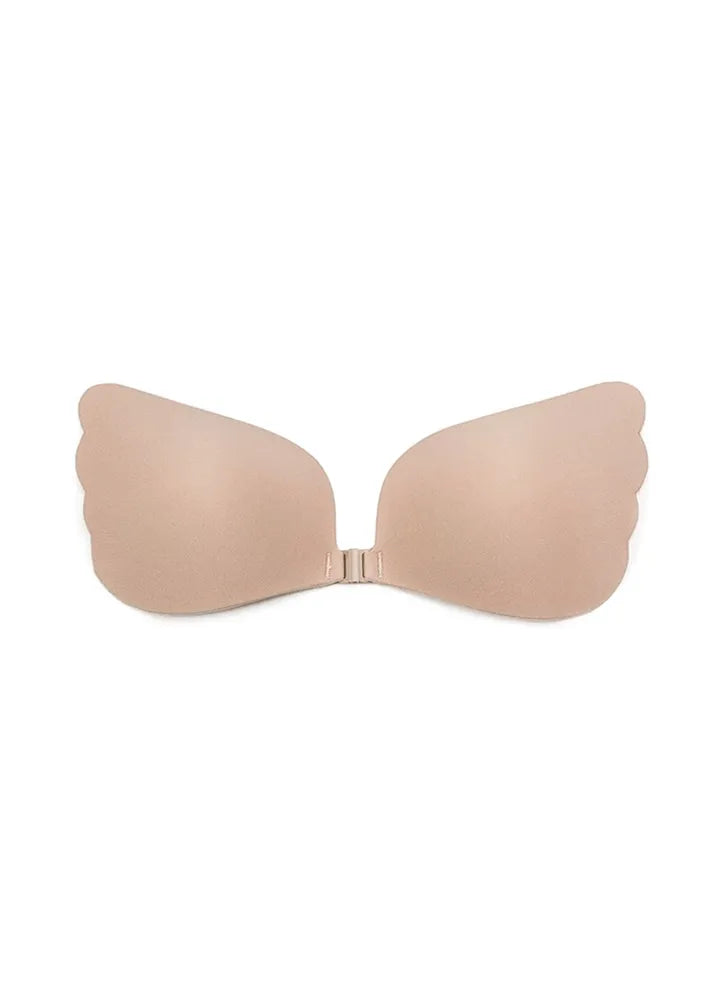 Marie France Beige Women Deep V-Shape Wing Adhesive Silicone Pads In Different Cup Sizes SKU: ACCWINGADHESIVEPADS_Beige Image 03