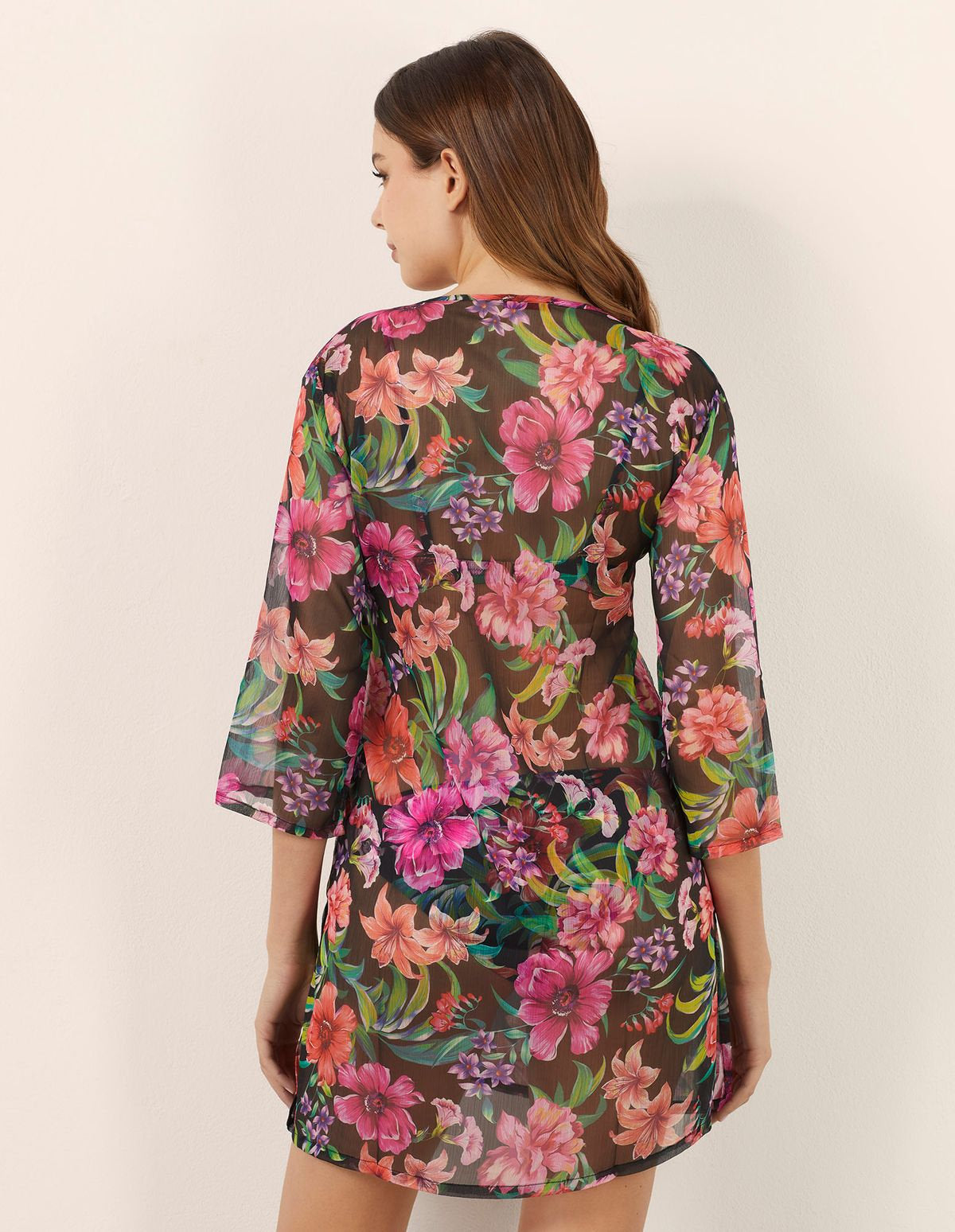 Yamamay_Marianna Medium-Length Kaftan with Floral Print_AKAD182001_128_03