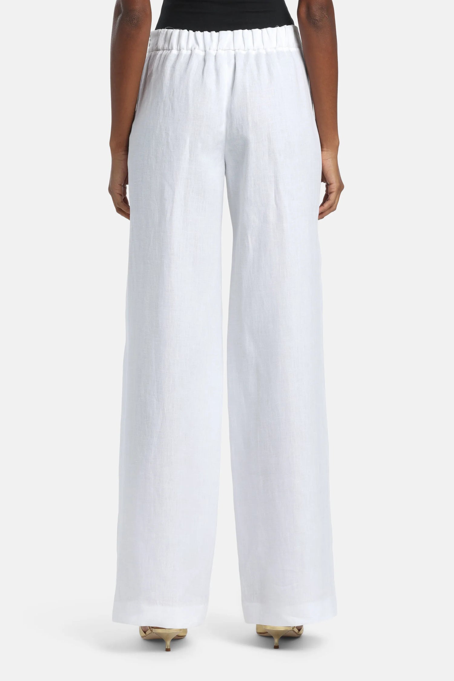 Luisa Spagnoli Bianco Women Altamura - Relaxed Pants SKU: ALTAMURA_0201 Image 02