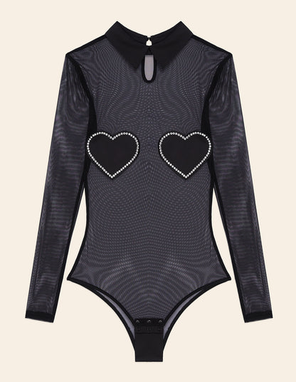 Yamamay_Body in Long Sleeve Tulle with Satin Hearts with Lovely Strass_AMAD181001_072_01