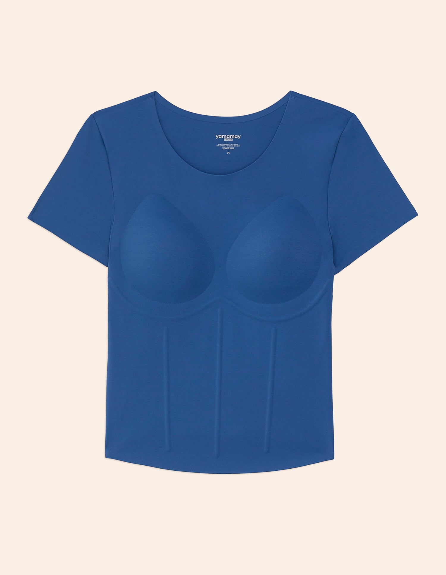 Yamamay_Fitness Lux Stretch Sports T-Shirt with Removable Padded Cups_AMAD181005_019_05