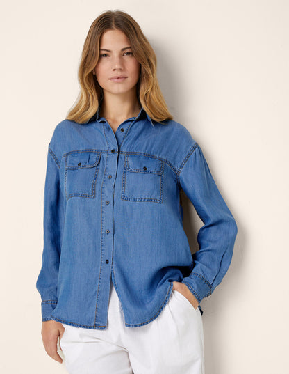 Yamamay_Denim Long-Sleeved Shirt_AMAD181010_038_01