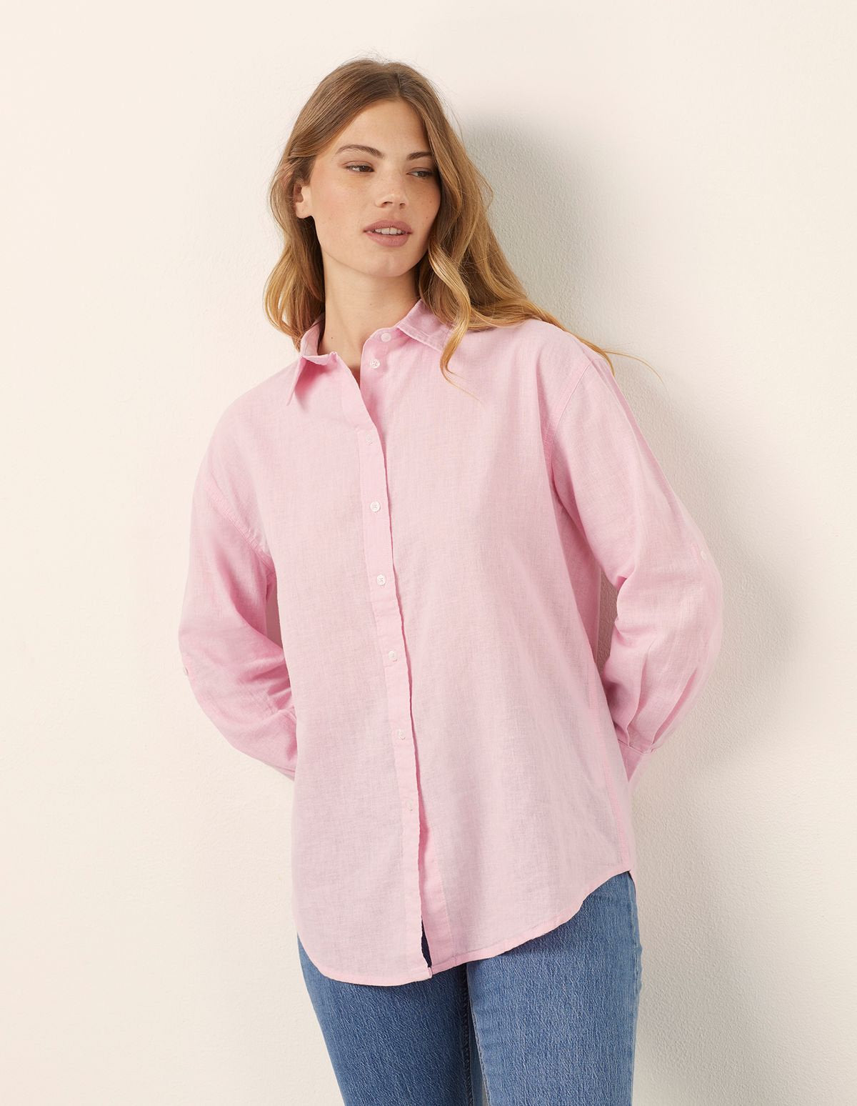 Yamamay_Cotton &amp; Linen Long-Sleeved Shirt_AMAD181011_086_01