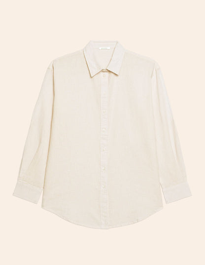Yamamay_Cotton &amp; Linen Long-Sleeved Shirt_AMAD181011_717_05