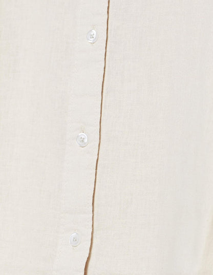 Yamamay_Cotton &amp; Linen Long-Sleeved Shirt_AMAD181011_717_06