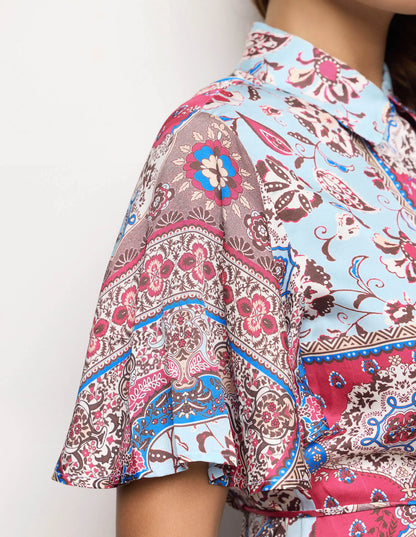 Yamamay_Printed_Short-Sleeve Shirt with Waist Drawstring Ð Neverending Summer_AMAD183004_128_04