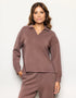 Yamamay_Cocoa_Closed WomenÕS Sweatshirt with Tencelª Modal Ð Easy Living_AMAD183006_770_01