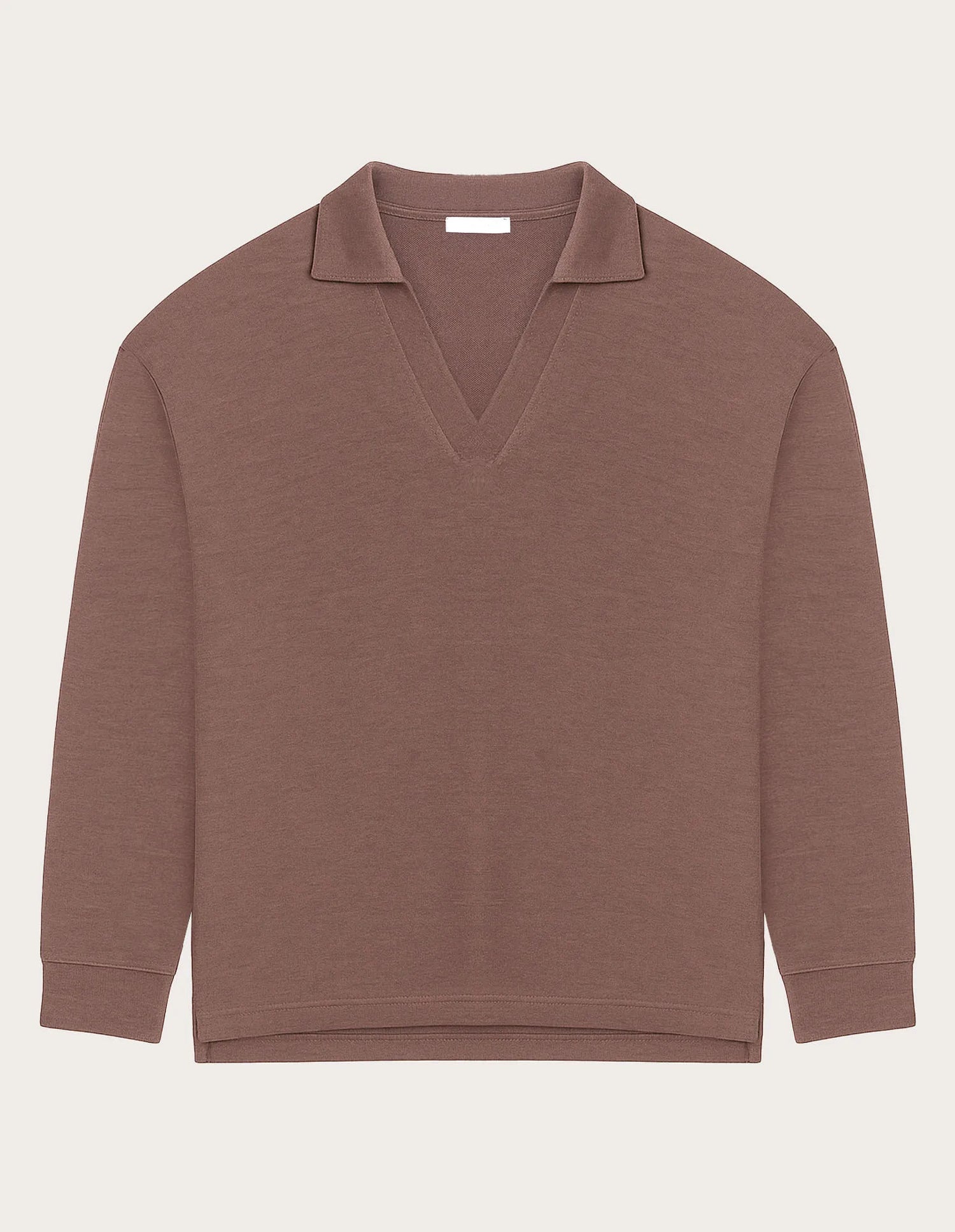 Yamamay_Cocoa_Closed WomenÕS Sweatshirt with Tencelª Modal Ð Easy Living_AMAD183006_770_06