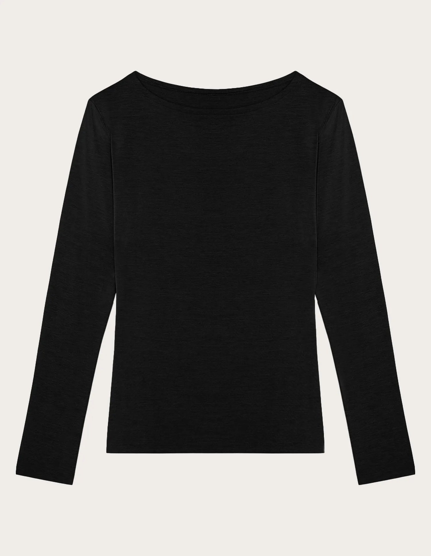 Yamamay_Black_Boat-Neck Top in Tencelª Modal Ð Modal/Silk Basic_AMAD183008_072_04