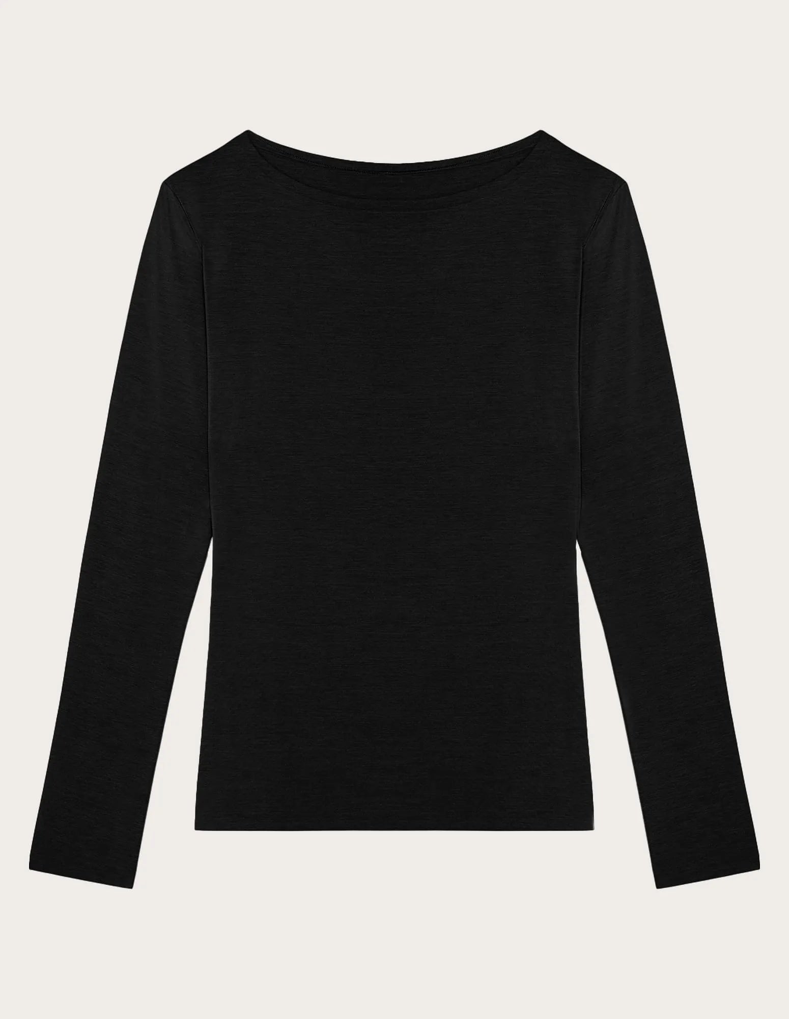 Yamamay_Black_Boat-Neck Top in Tencelª Modal Ð Modal/Silk Basic_AMAD183008_072_04