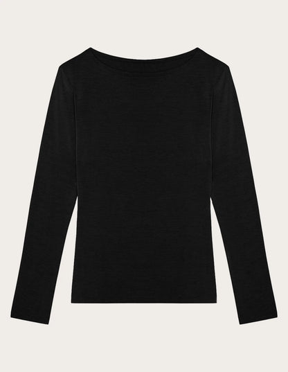 Yamamay_Black_Boat-Neck Top in Tencelª Modal Ð Modal/Silk Basic_AMAD183008_072_04