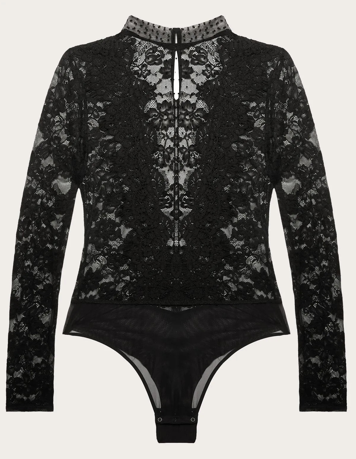 Yamamay_Black_Long-Sleeve Bodysuit in Stretch Lace Ð Must Have_AMAD183017_072_06