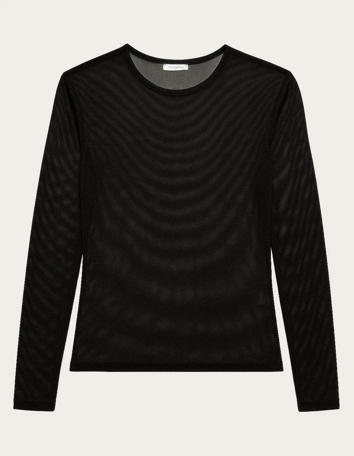 Yamamay_Black_Long-Sleeve Top in Stretch Tulle Ð Must Have_AMAD183021_072_05