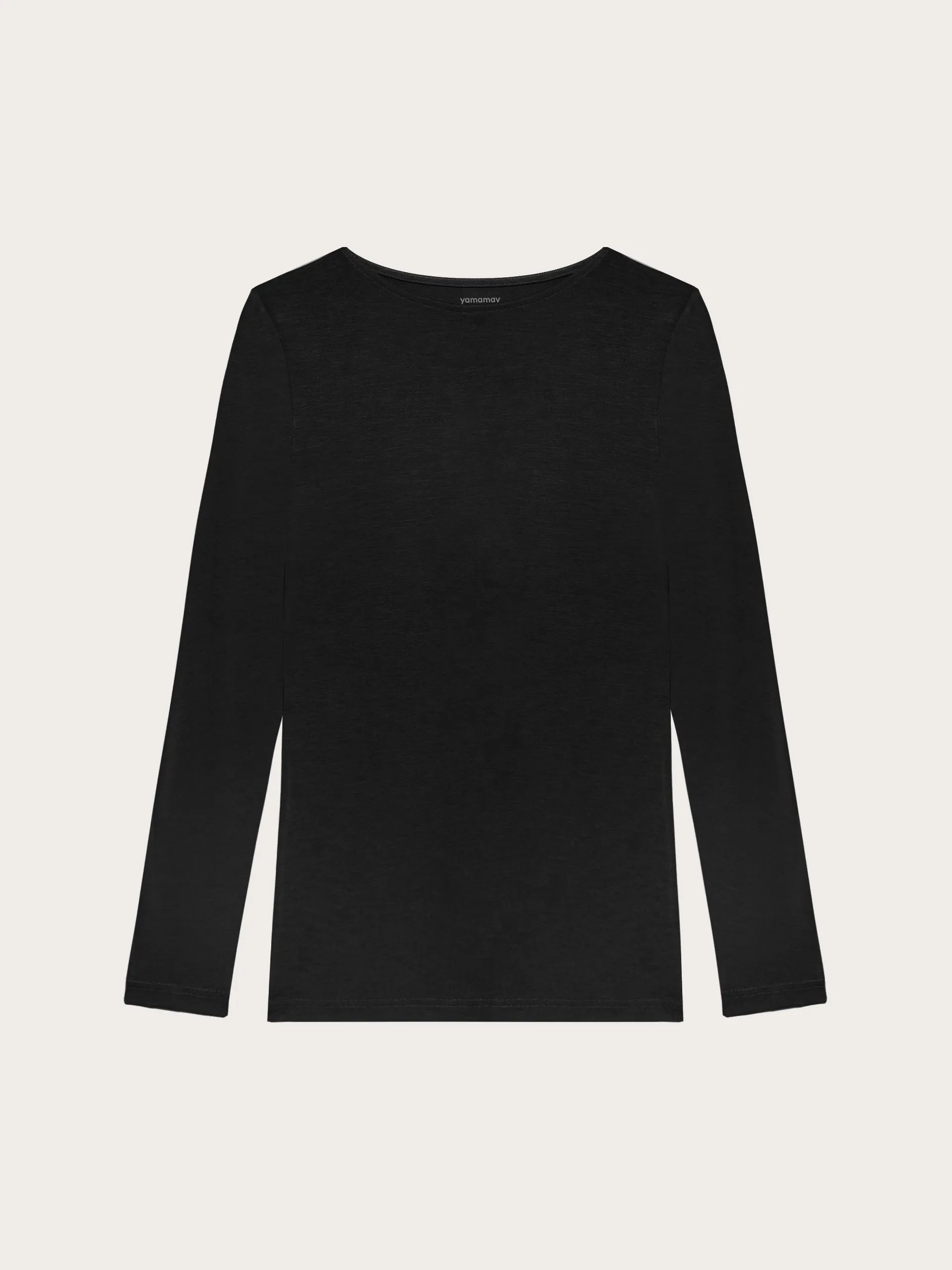 Yamamay_Black_T-Shirt - Basic Modal/Silk_AMAD191003_072_03