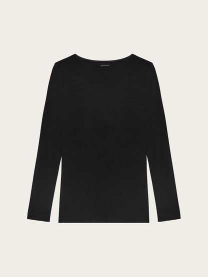 Yamamay_Black_T-Shirt - Basic Modal/Silk_AMAD191003_072_03