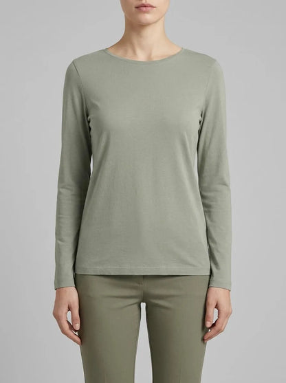 Yamamay_Hunter Green_T-Shirt - Basic Modal/Silk_AMAD191003_115_00