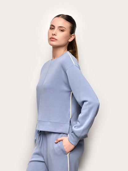 Yamamay_Avio Blue_Sweatshirt - Easy Living_AMAD191005_019_01
