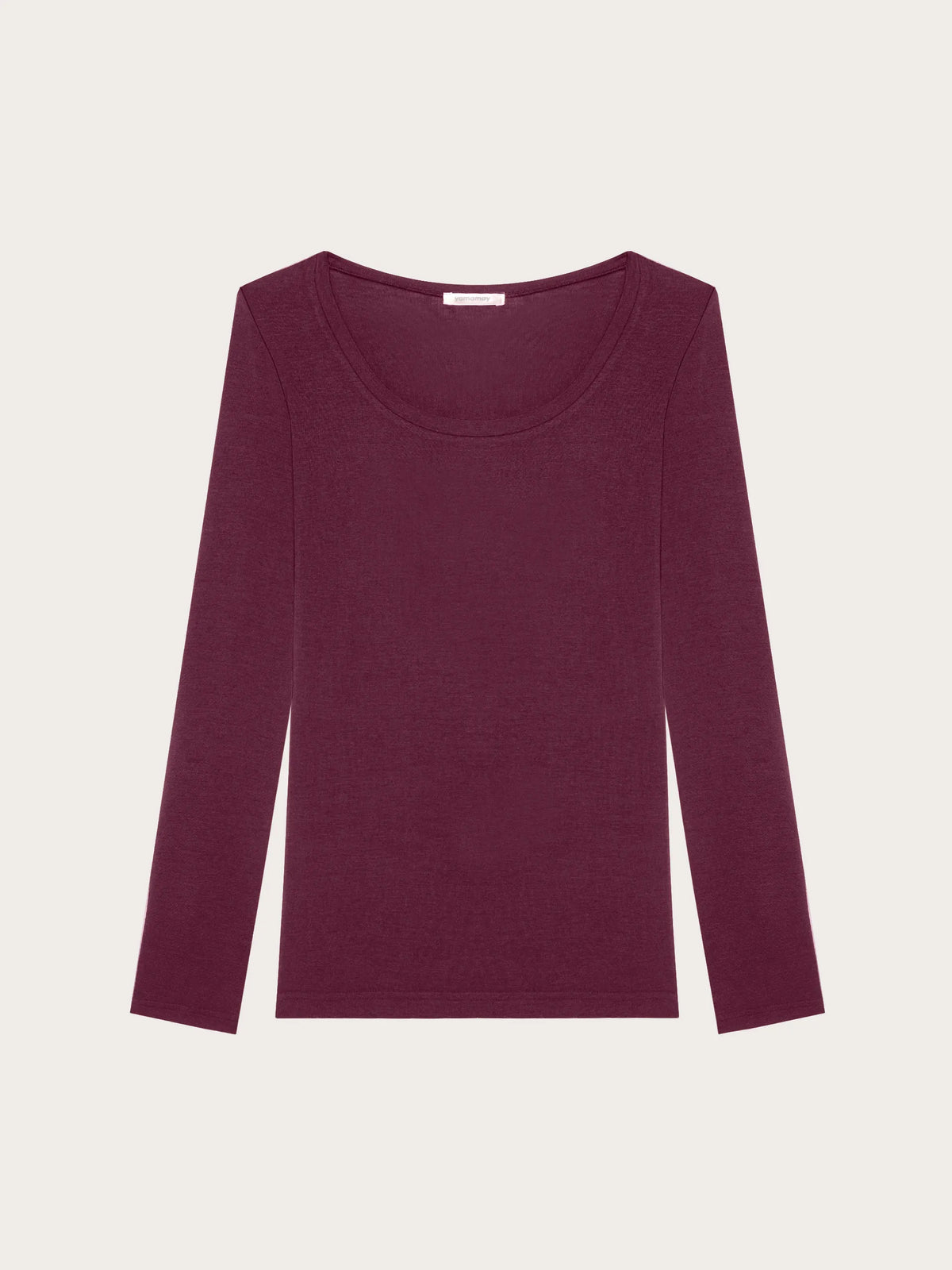 Yamamay BLACK Women Long-Sleeve Decolte-Neck T-Shirt - Basic Cashmere SKU: AMAD193004_837 Image 05
