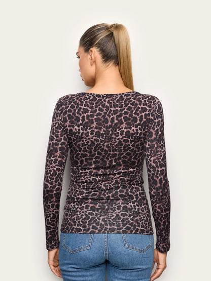 Yamamay ANIMALIER Women Long-Sleeve Boat-Neck T-Shirt - Basic Cashmere SKU: AMAD193020_282 Image 04