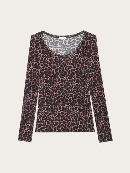 Yamamay ANIMALIER Women Long-Sleeve Decolte-Neck T-Shirt - Basic Cashmere SKU: AMAD193021_282 Image 05