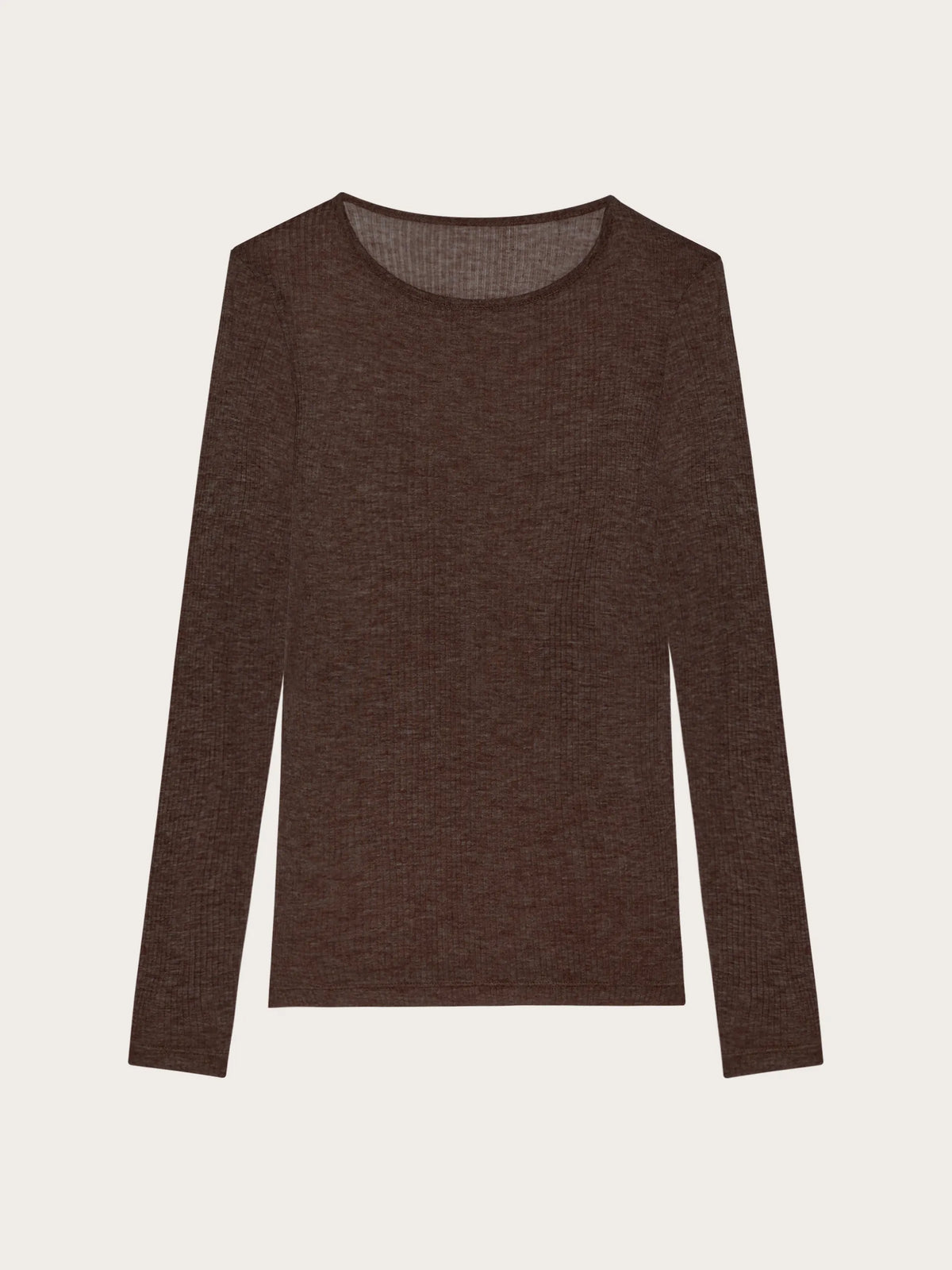 Yamamay CHOCOLATE Women Long-Sleeve T-Shirt - Light Cashmere Rib SKU: AMAD193023_033 Image 05