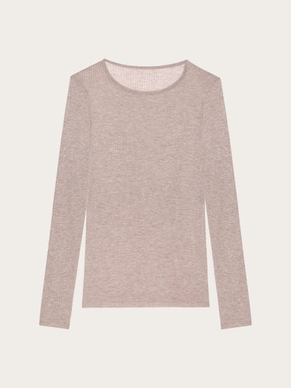 Yamamay CHOCOLATE Women Long-Sleeve T-Shirt - Light Cashmere Rib SKU: AMAD193023_285 Image 05