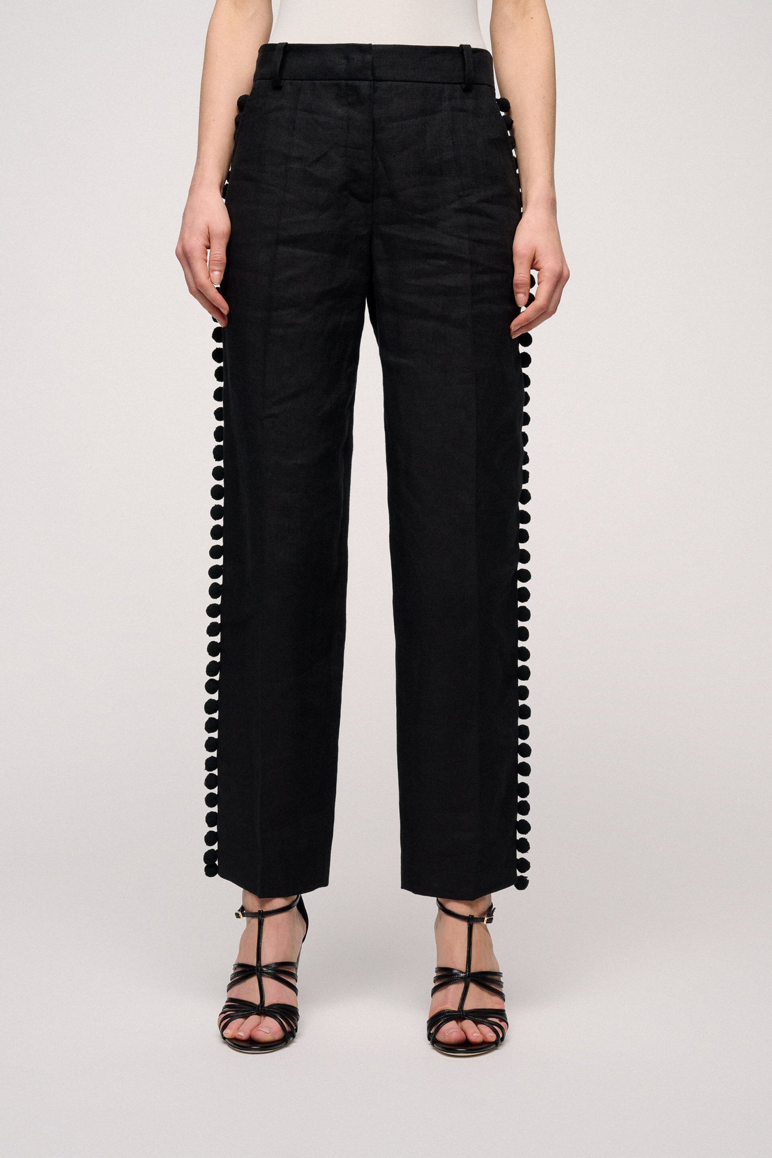 Pom Pom Trousers With Side Trim_Amalfi_0101_01