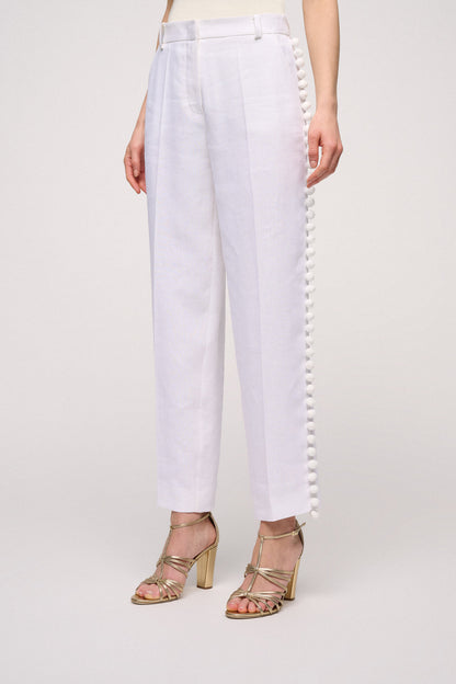 Pom Pom Trousers With Side Trim_Amalfi_0202_01