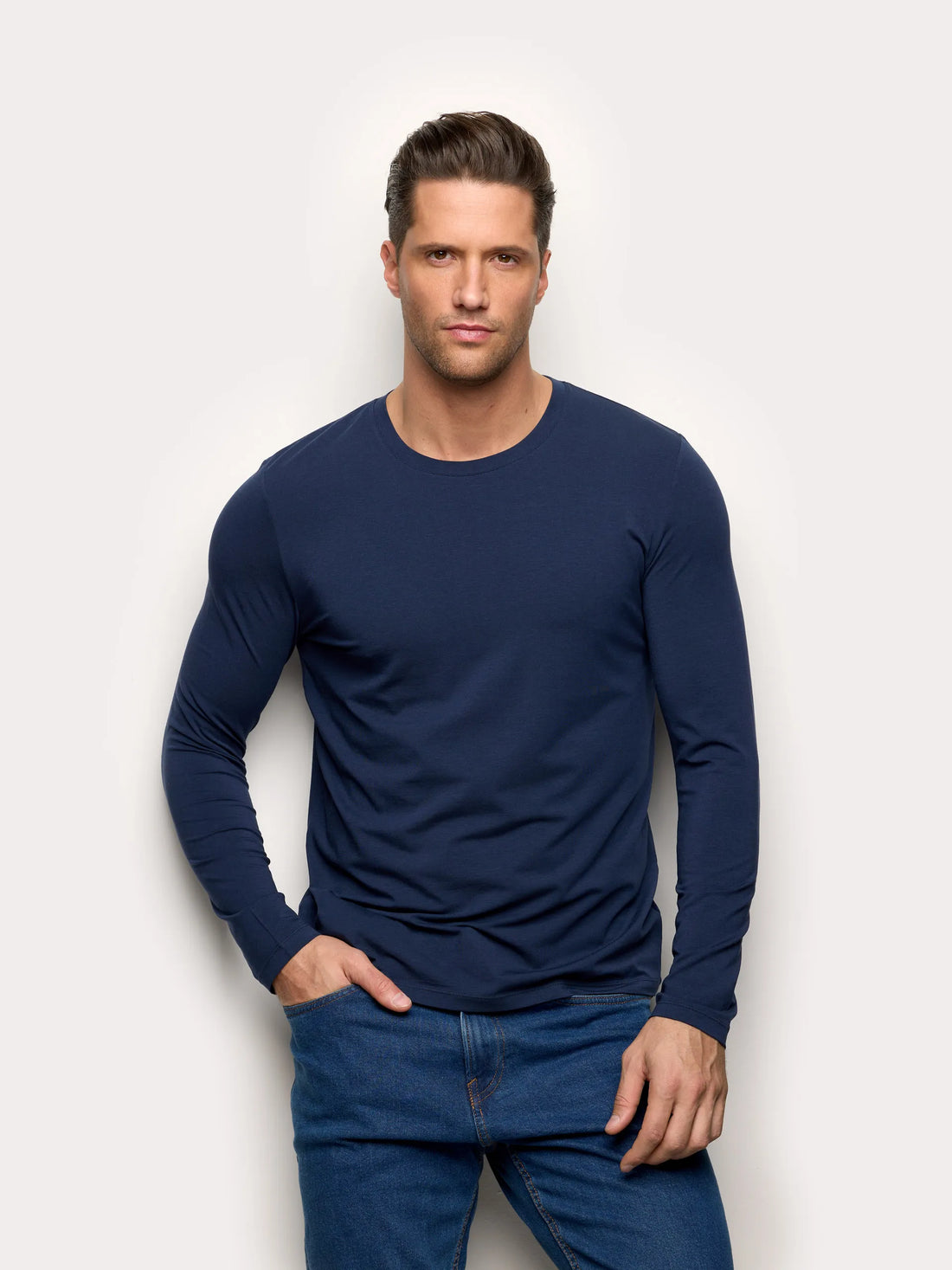 Yamamay_Night Blue_T-Shirt - Modal/Cotton/Silk_AMAU191001_024_01