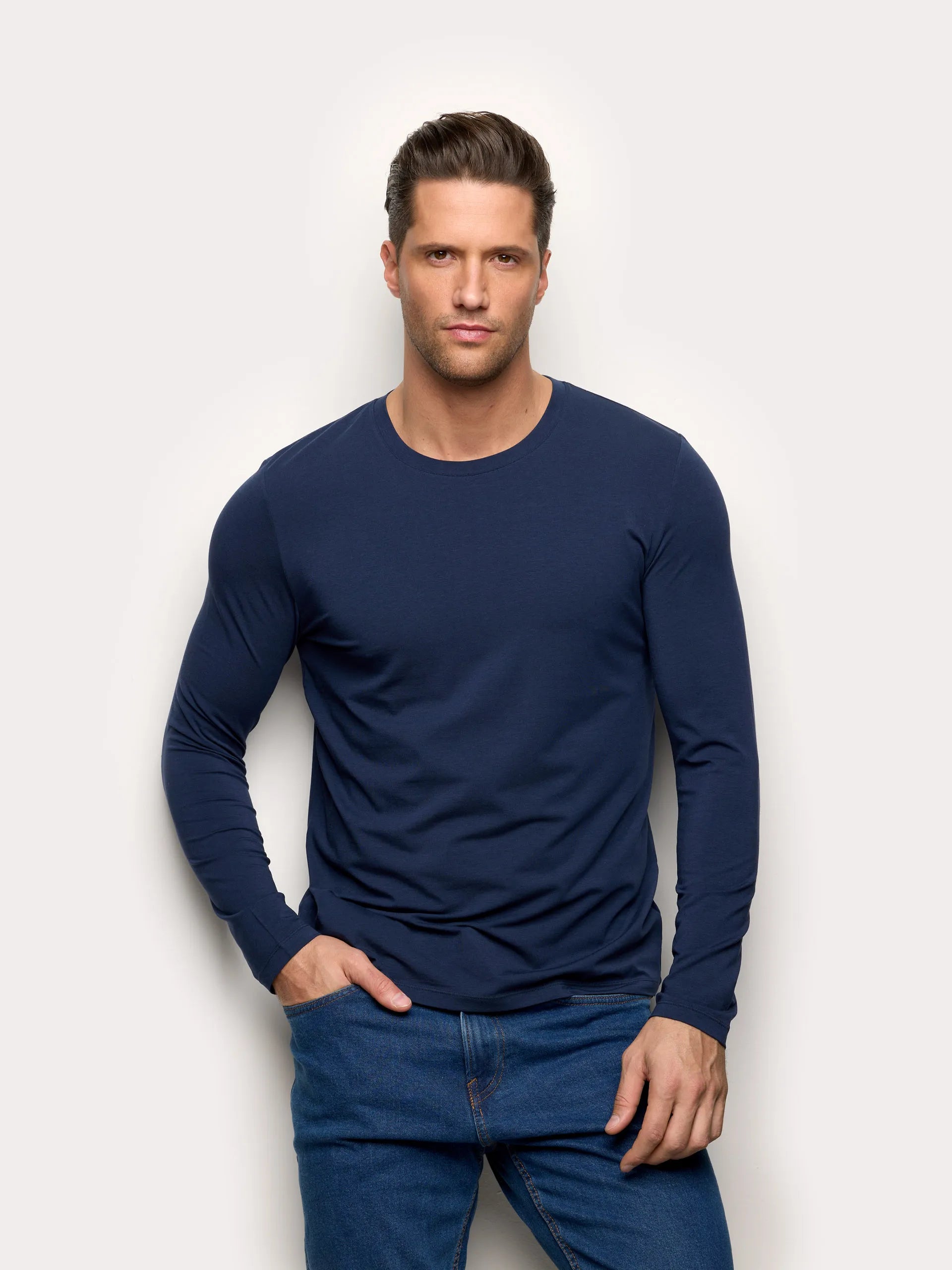 Yamamay_Night Blue_T-Shirt - Modal/Cotton/Silk_AMAU191001_024_01