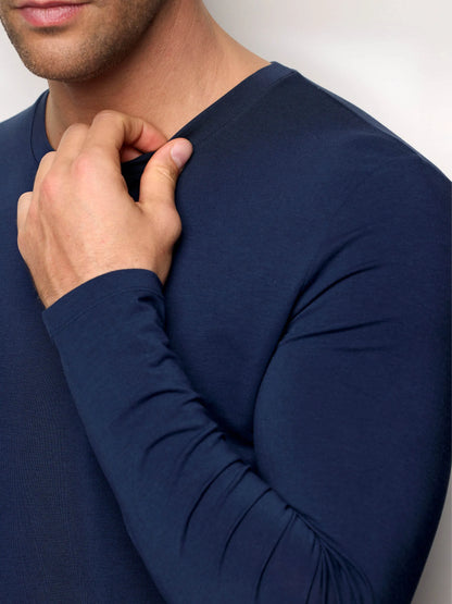 Yamamay_Night Blue_T-Shirt - Modal/Cotton/Silk_AMAU191001_024_03