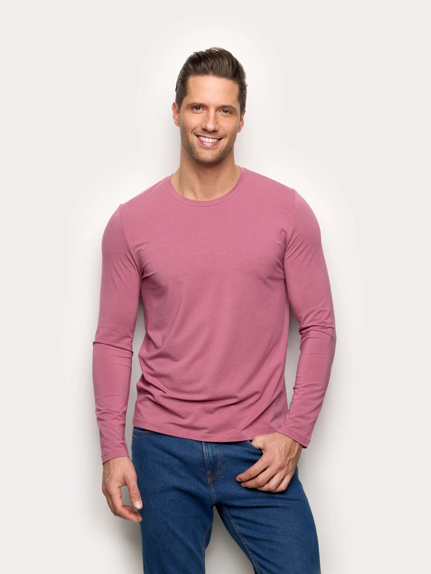 Yamamay_Mauve_T-Shirt - Modal/Cotton/Silk_AMAU191001_061_01