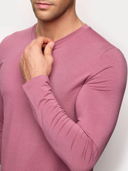 Yamamay_Mauve_T-Shirt - Modal/Cotton/Silk_AMAU191001_061_03