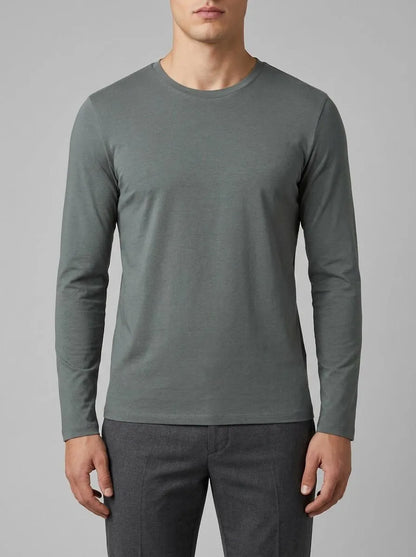 Yamamay_Hunter Green_T-Shirt - Modal/Cotton/Silk_AMAU191001_115_00