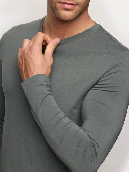 Yamamay_Hunter Green_T-Shirt - Modal/Cotton/Silk_AMAU191001_115_03