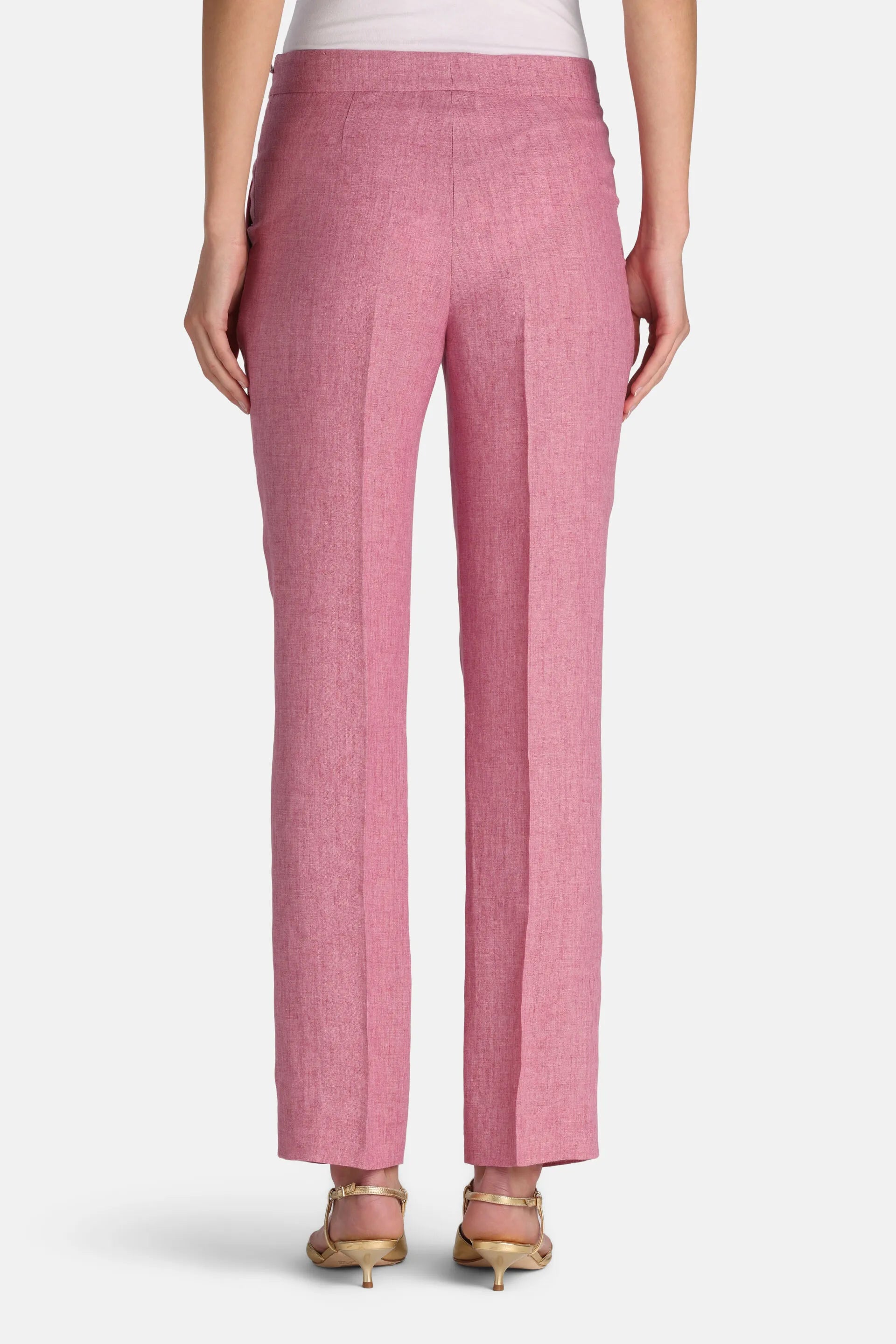 Luisa Spagnoli Rosa Melange Women Ammenda - Linen Pants SKU: AMMENDA_0338 Image 02