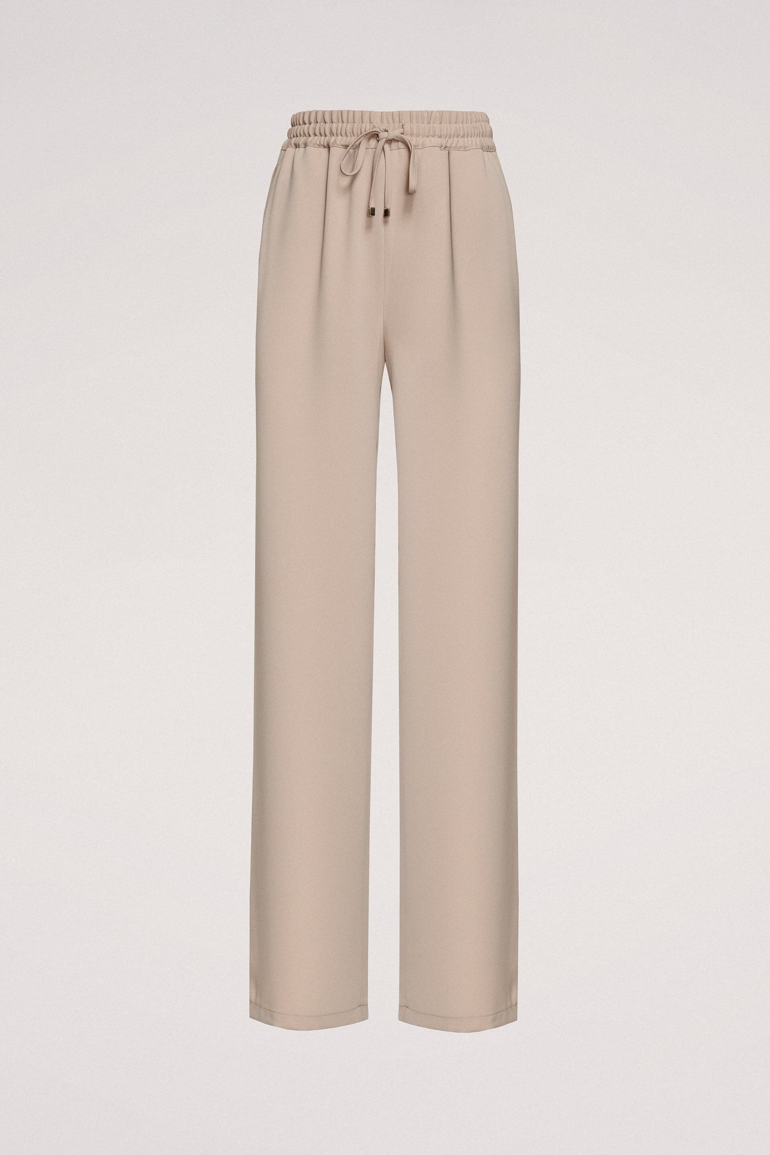 Wide Leg Slip On Trousers With Drawstring_Angelica C_1137_04