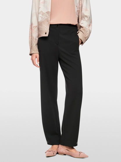 Marc Cain_Black_RENTON Relaxed Fit Pants with Hem Detail_AP 81.43 J08_900_05
